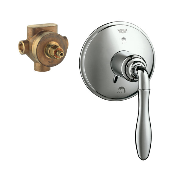 Grohe Geneva Diverter Valve Kit In Chrome, Faucets Wayfair